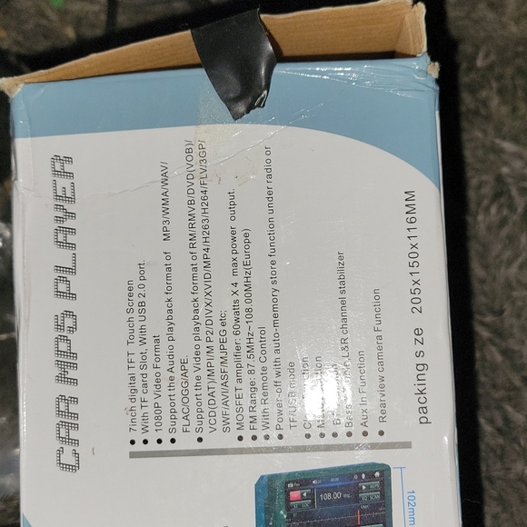 7" TFT HD TOUCH SCREEN BT/FM/TF/USB MP5 REARVIEW CAMERA CAR STEREO RECEIVER - Picture 2 of 4